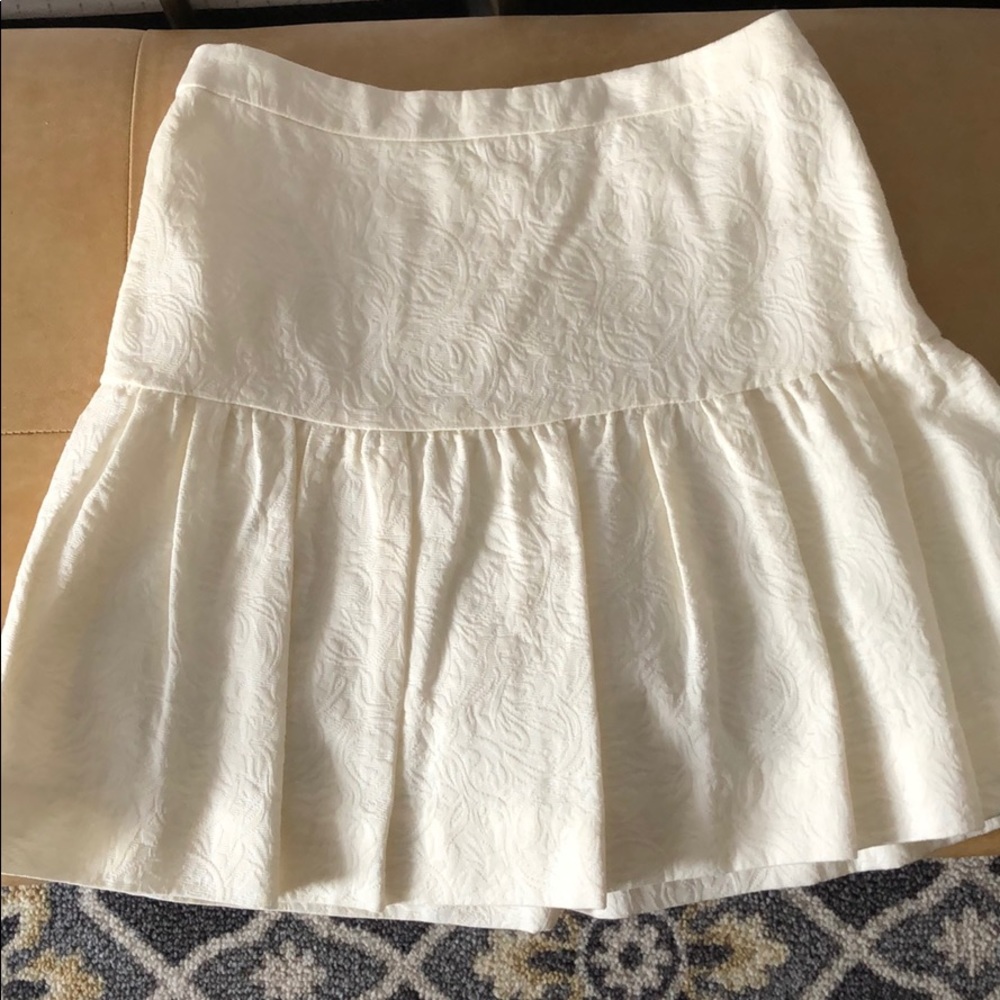 Cream skirt
